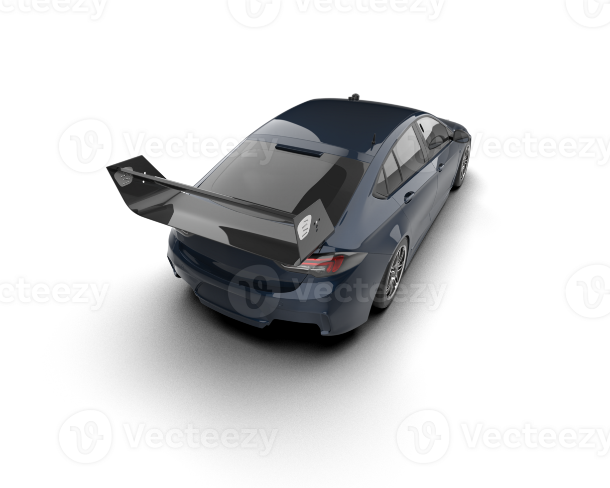 Realistic sport car isolated on background. 3d rendering - illustration png
