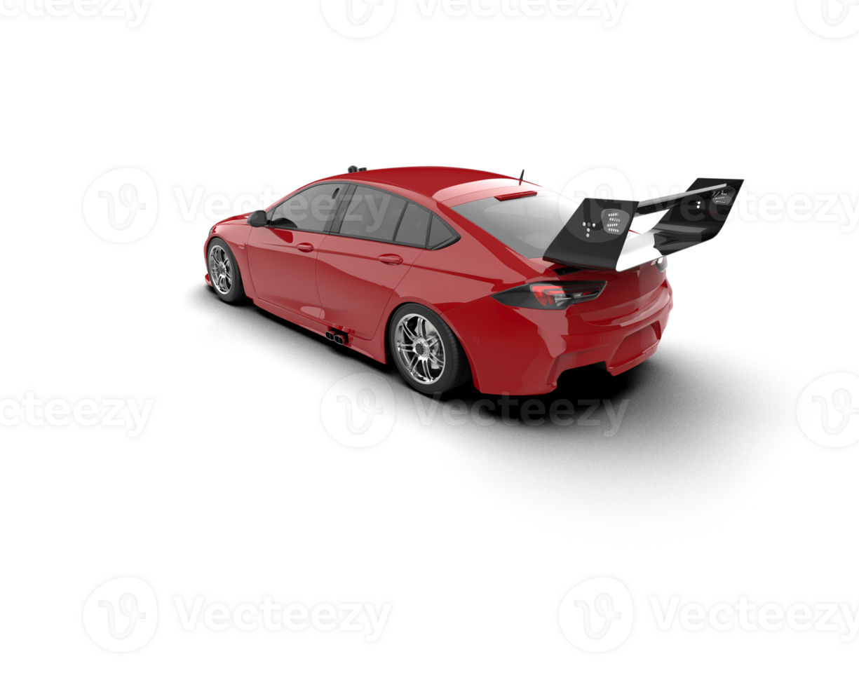 Realistic sport car isolated on background. 3d rendering - illustration png