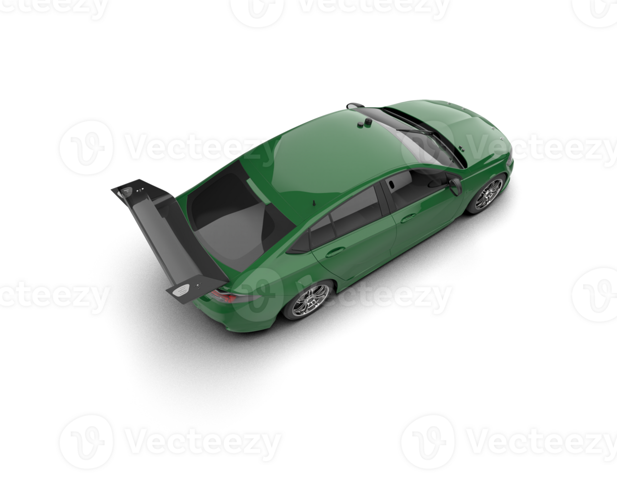 Realistic sport car isolated on background. 3d rendering - illustration png