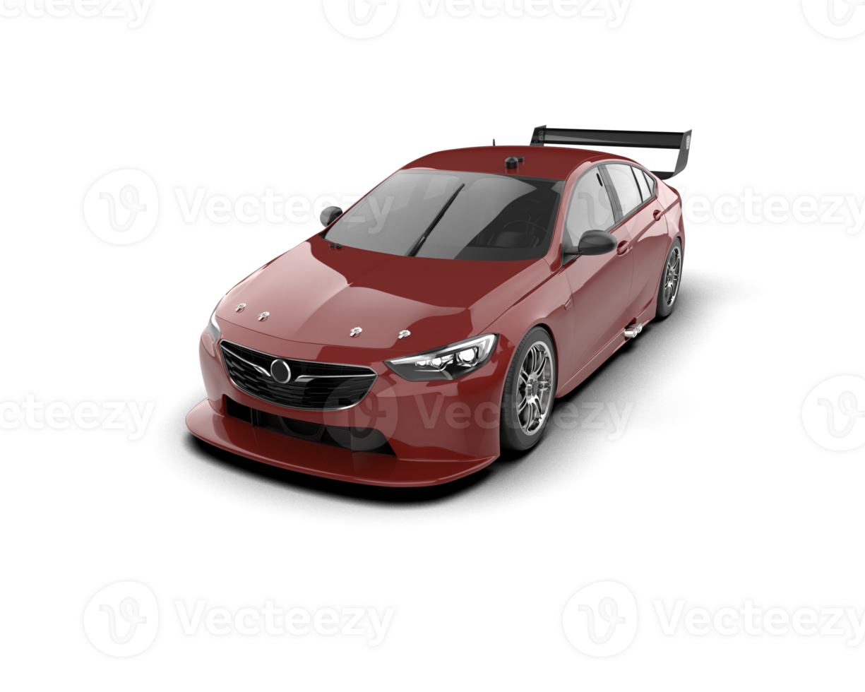 Realistic sport car isolated on background. 3d rendering - illustration png