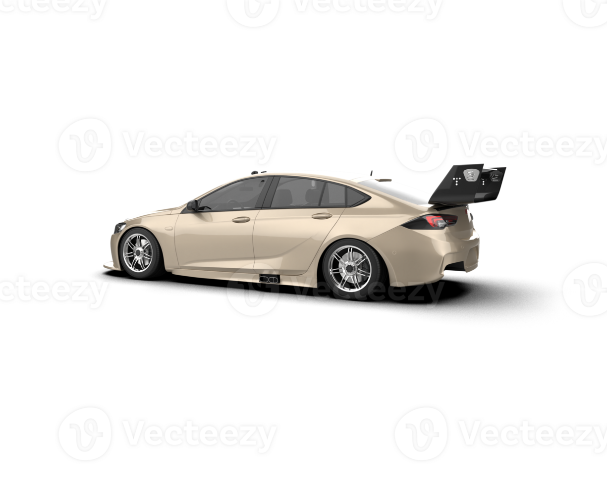 Realistic sport car isolated on background. 3d rendering - illustration png