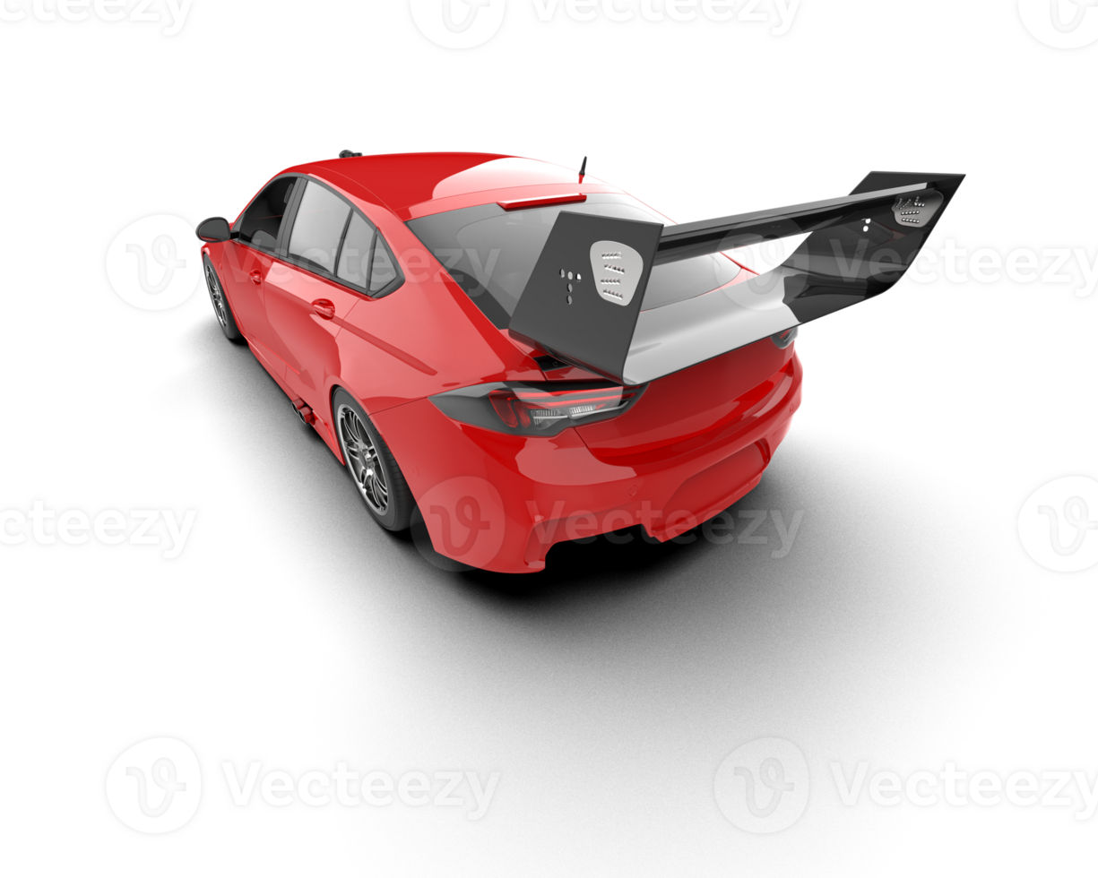 Realistic sport car isolated on background. 3d rendering - illustration png