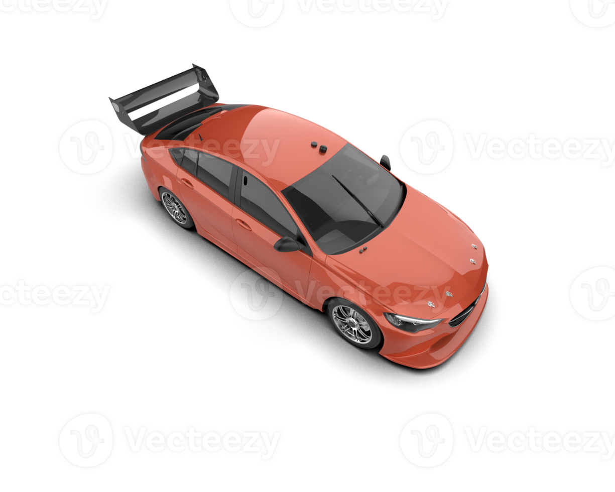 Realistic sport car isolated on background. 3d rendering - illustration png