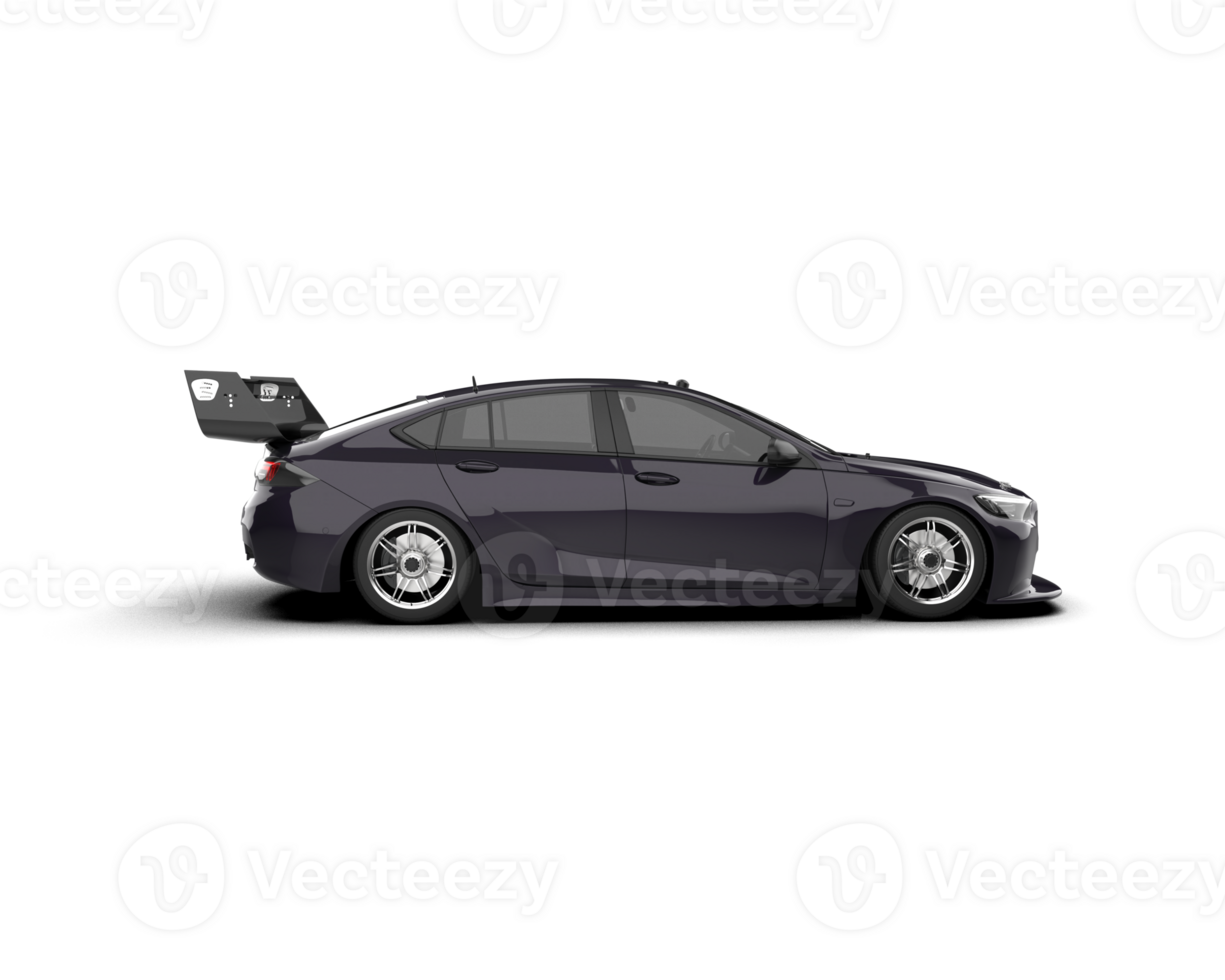 Realistic sport car isolated on background. 3d rendering - illustration png