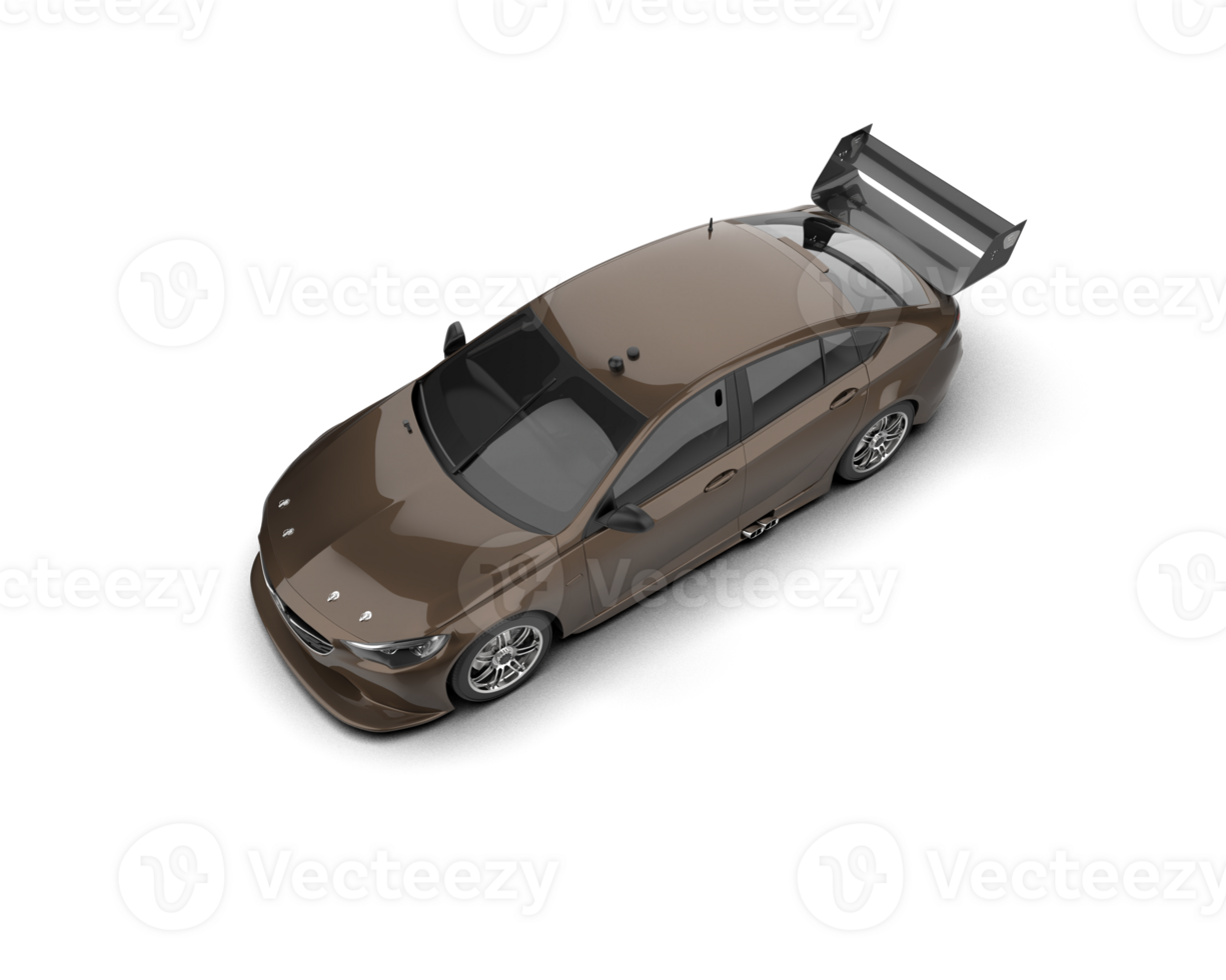 Realistic sport car isolated on background. 3d rendering - illustration png
