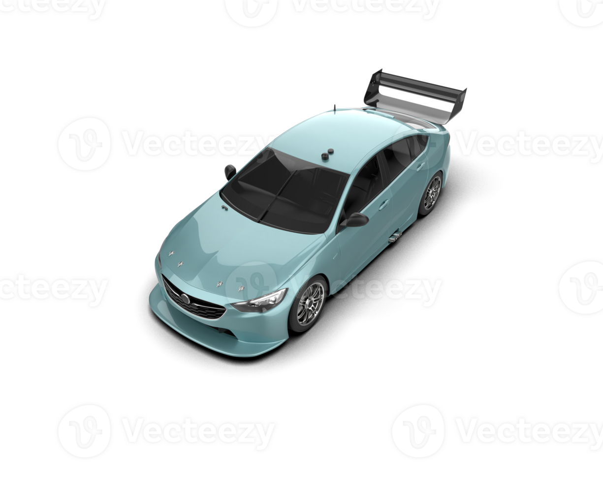 Realistic sport car isolated on background. 3d rendering - illustration png