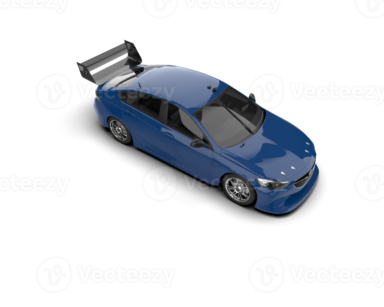 Realistic sport car isolated on background. 3d rendering - illustration png