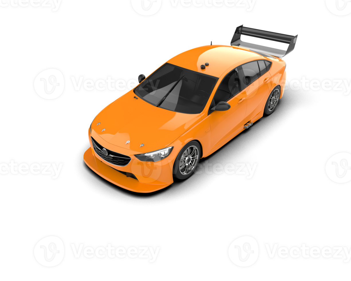 Realistic sport car isolated on background. 3d rendering - illustration png