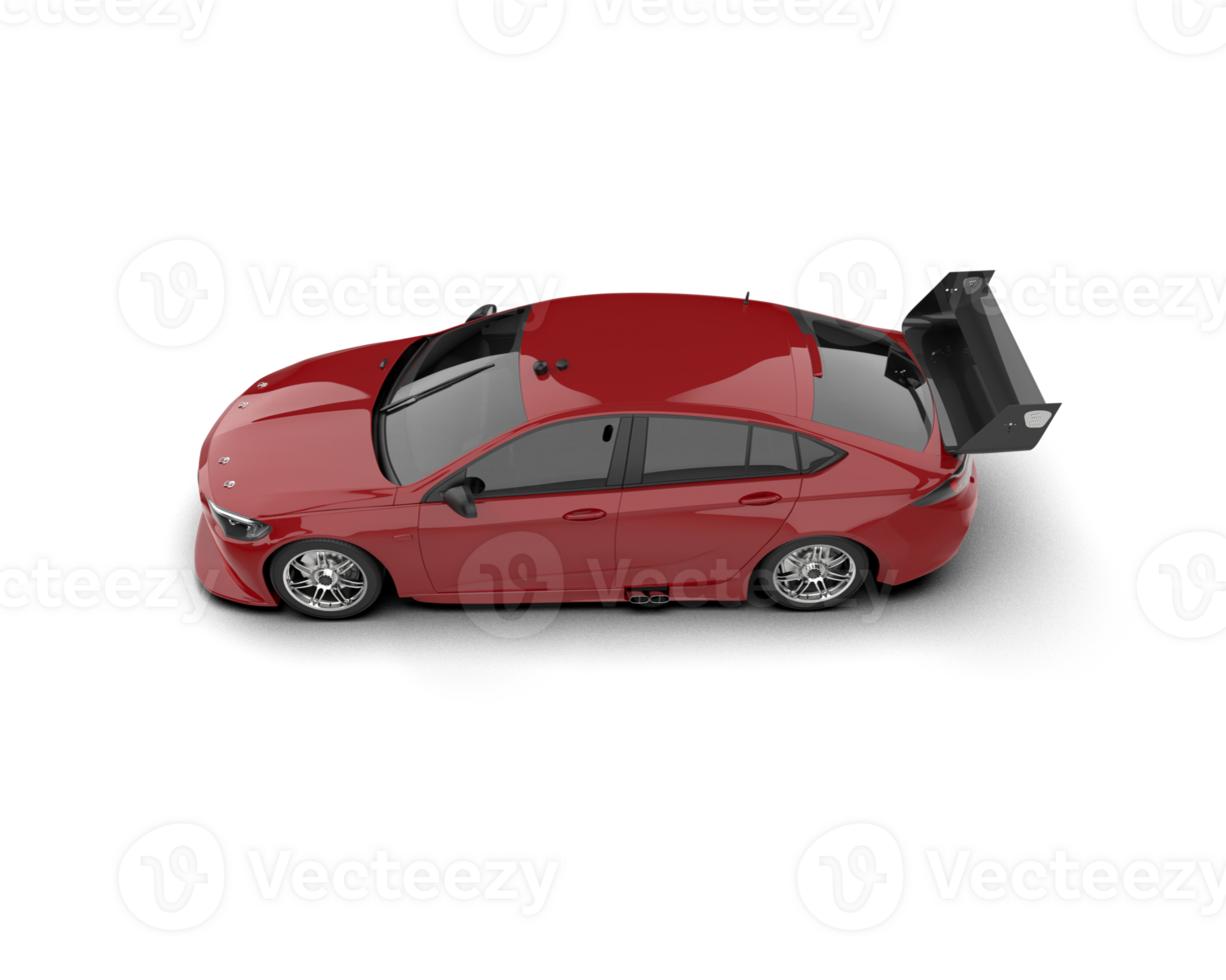 Realistic sport car isolated on background. 3d rendering - illustration png