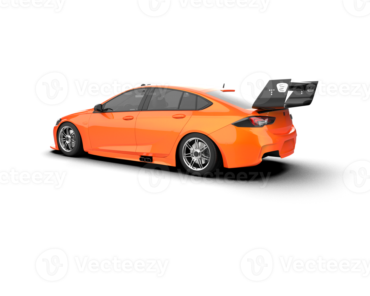 Realistic sport car isolated on background. 3d rendering - illustration png
