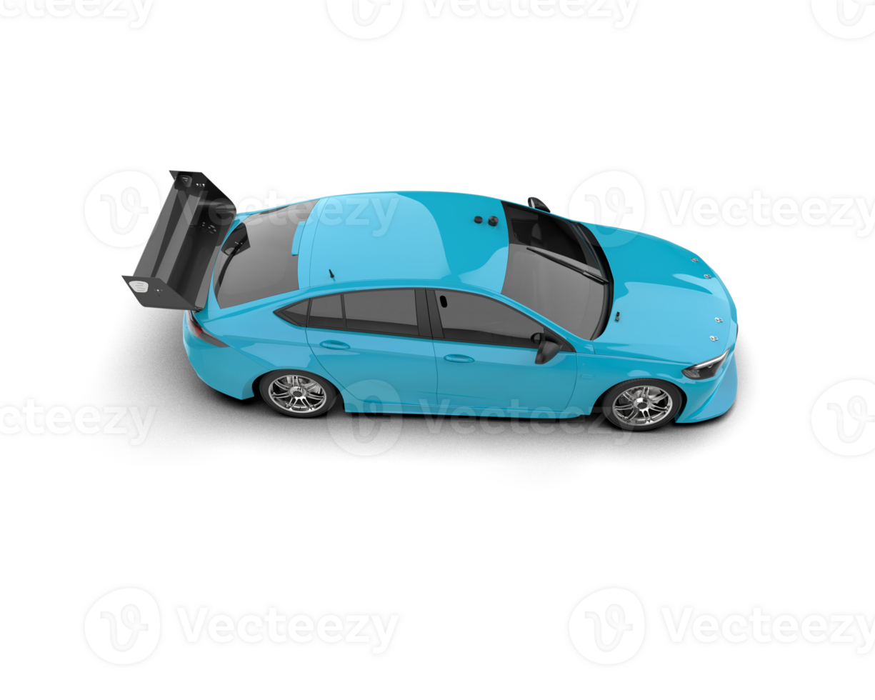 Realistic sport car isolated on background. 3d rendering - illustration png