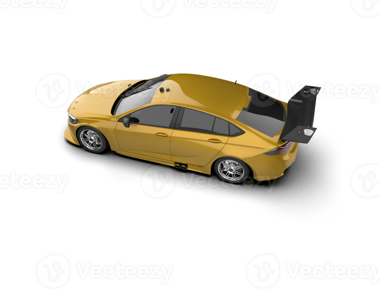 Realistic sport car isolated on background. 3d rendering - illustration png