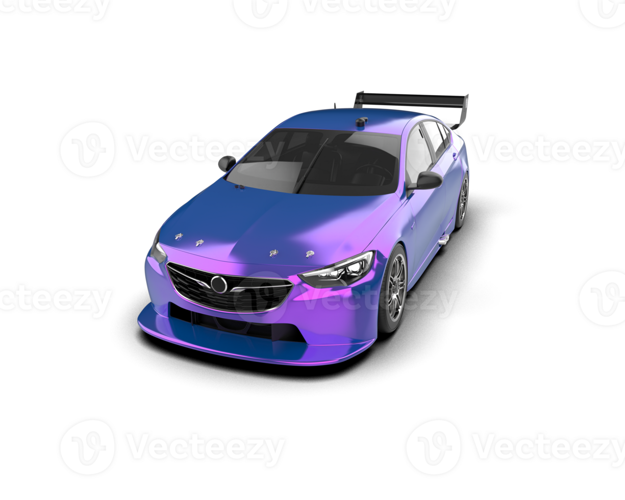 Realistic sport car isolated on background. 3d rendering - illustration png