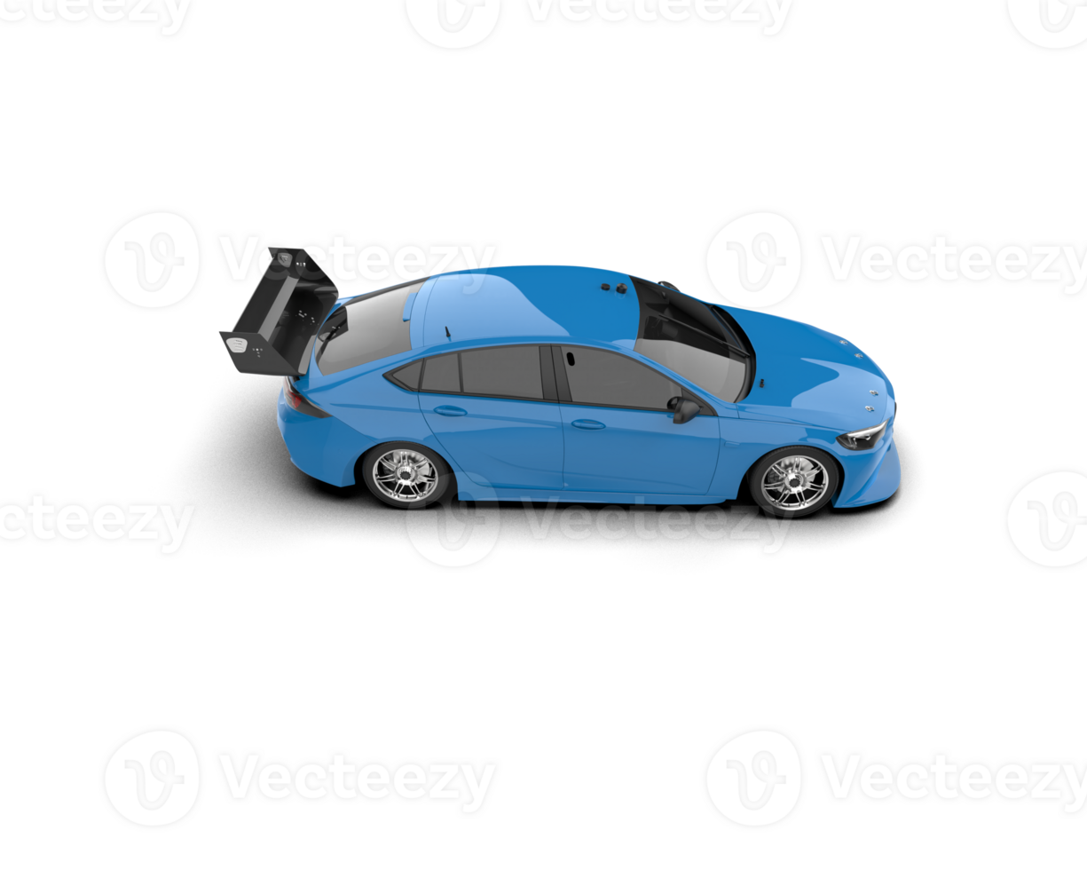 Realistic sport car isolated on background. 3d rendering - illustration png