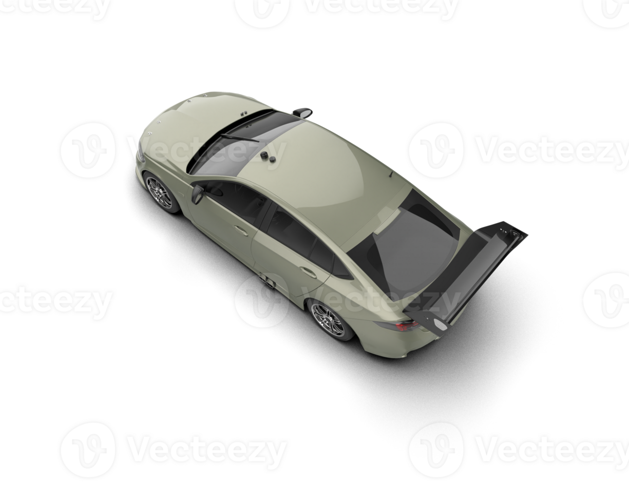 Realistic sport car isolated on background. 3d rendering - illustration png