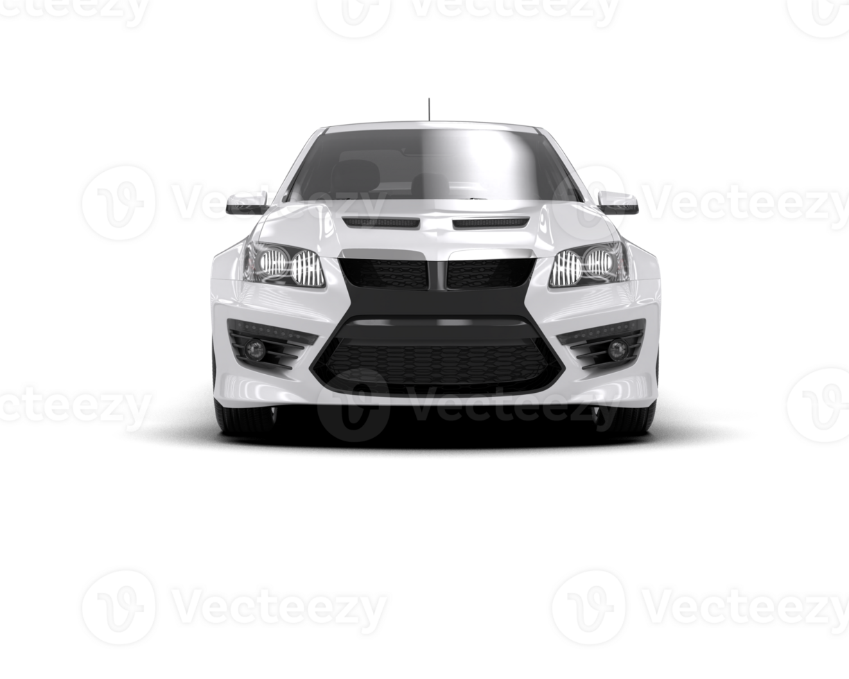 realista deporte coche aislado en antecedentes. 3d representación - ilustración png