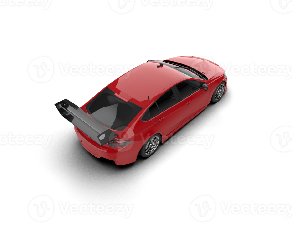 Realistic sport car isolated on background. 3d rendering - illustration png