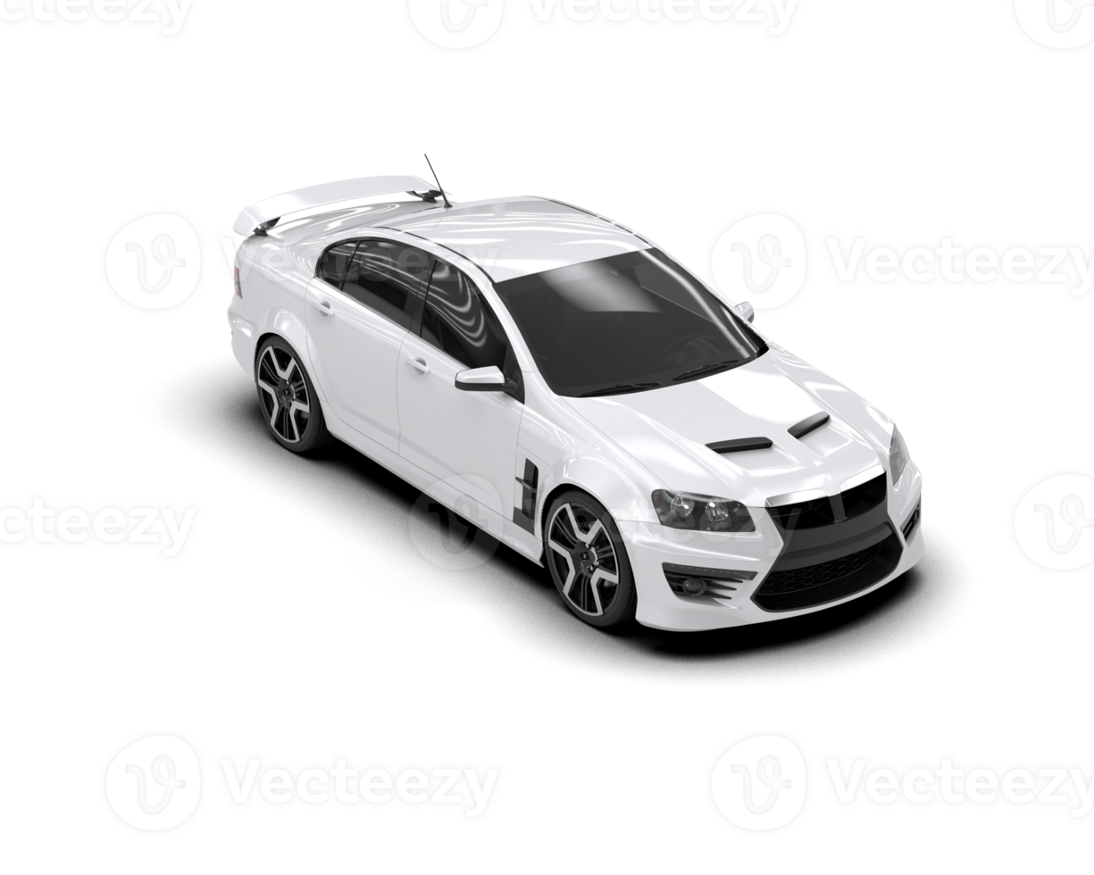 Realistic sport car isolated on background. 3d rendering - illustration png