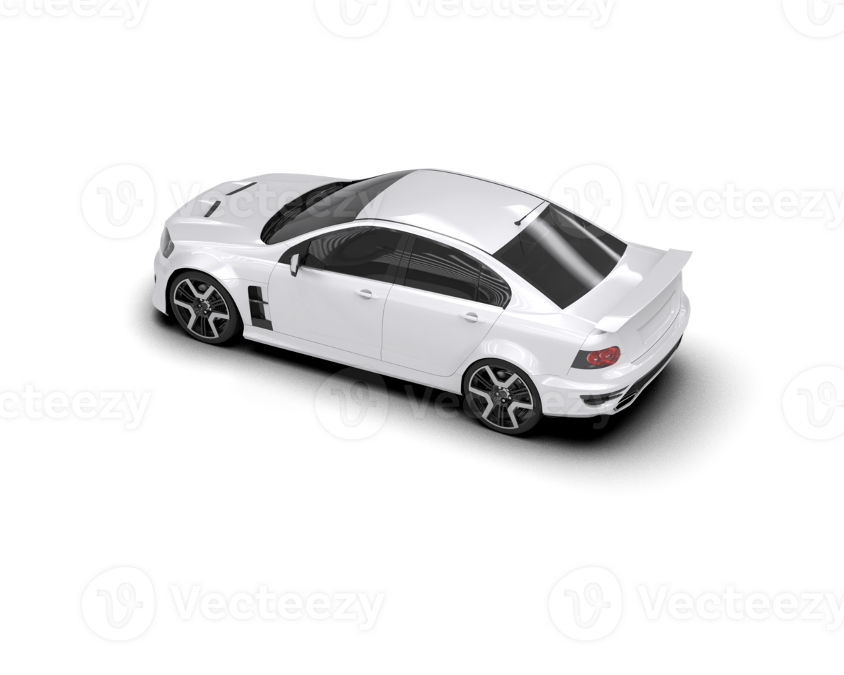 Realistic sport car isolated on background. 3d rendering - illustration png