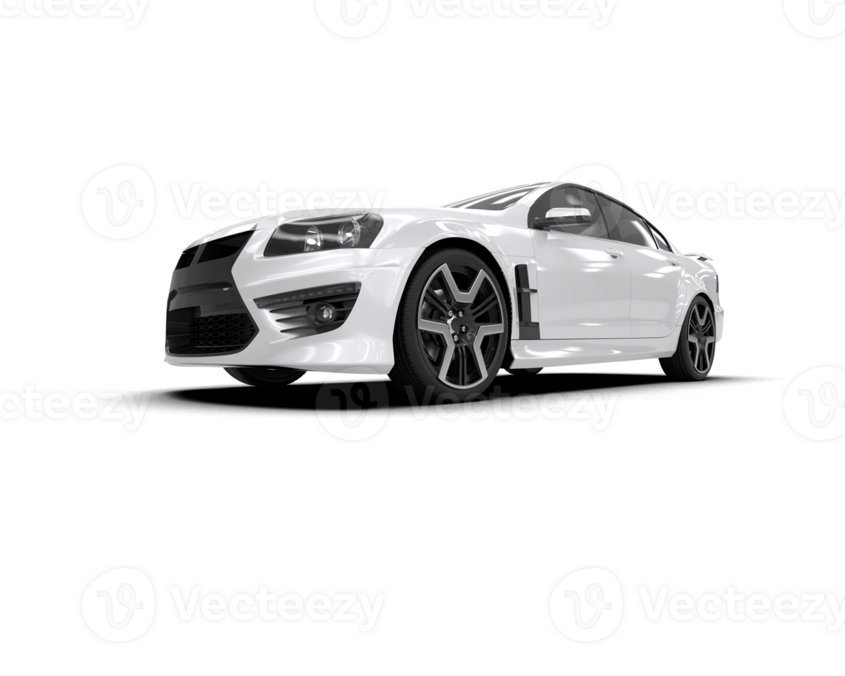 Realistic sport car isolated on background. 3d rendering - illustration png