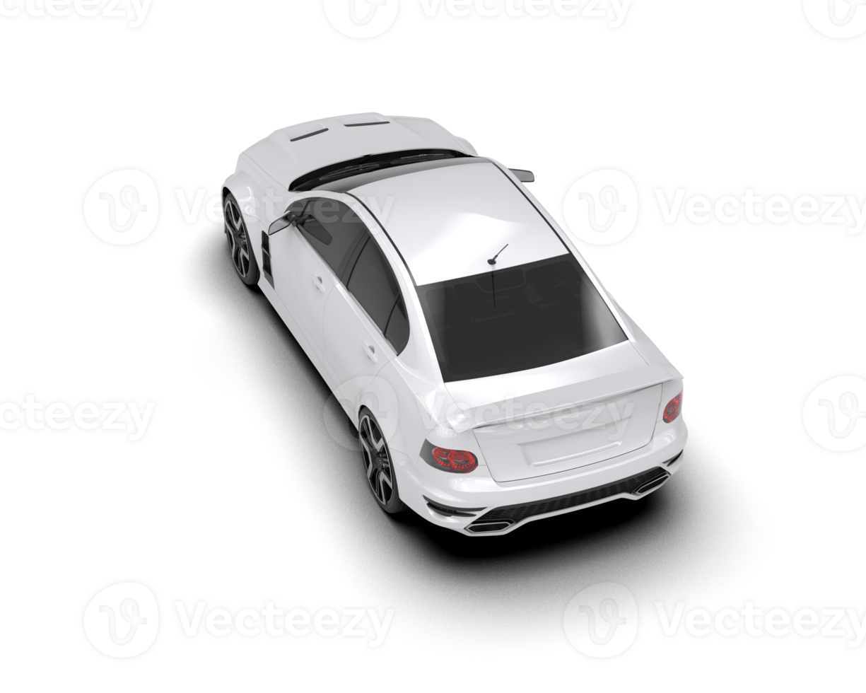 Realistic sport car isolated on background. 3d rendering - illustration png