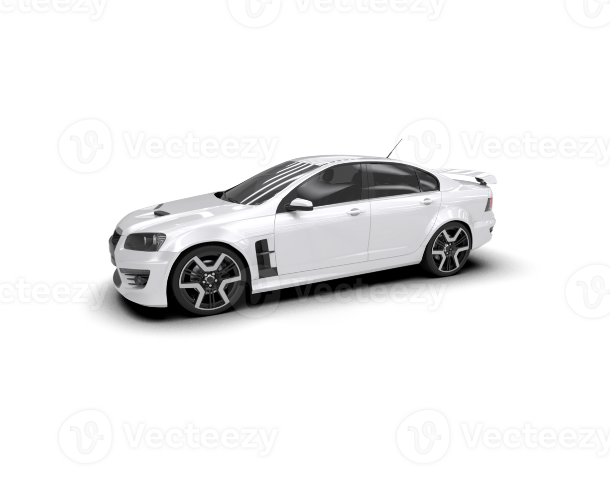 Realistic sport car isolated on background. 3d rendering - illustration png