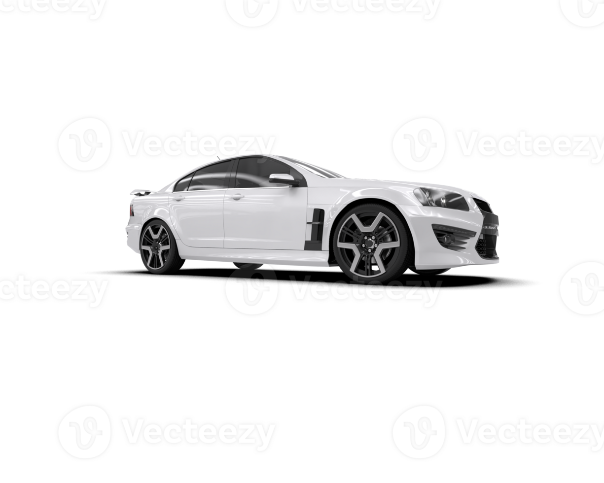 Realistic sport car isolated on background. 3d rendering - illustration png