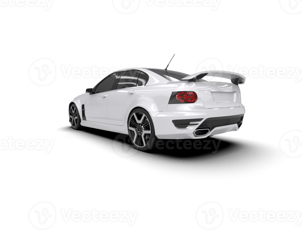 Realistic sport car isolated on background. 3d rendering - illustration png