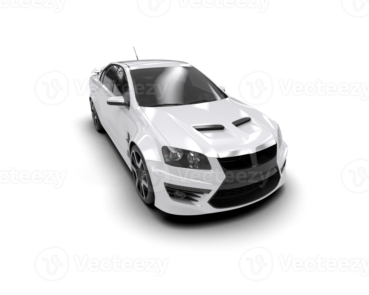 Realistic sport car isolated on background. 3d rendering - illustration png