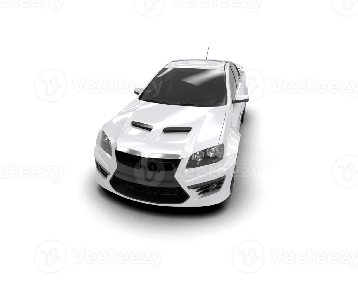 Realistic sport car isolated on background. 3d rendering - illustration png