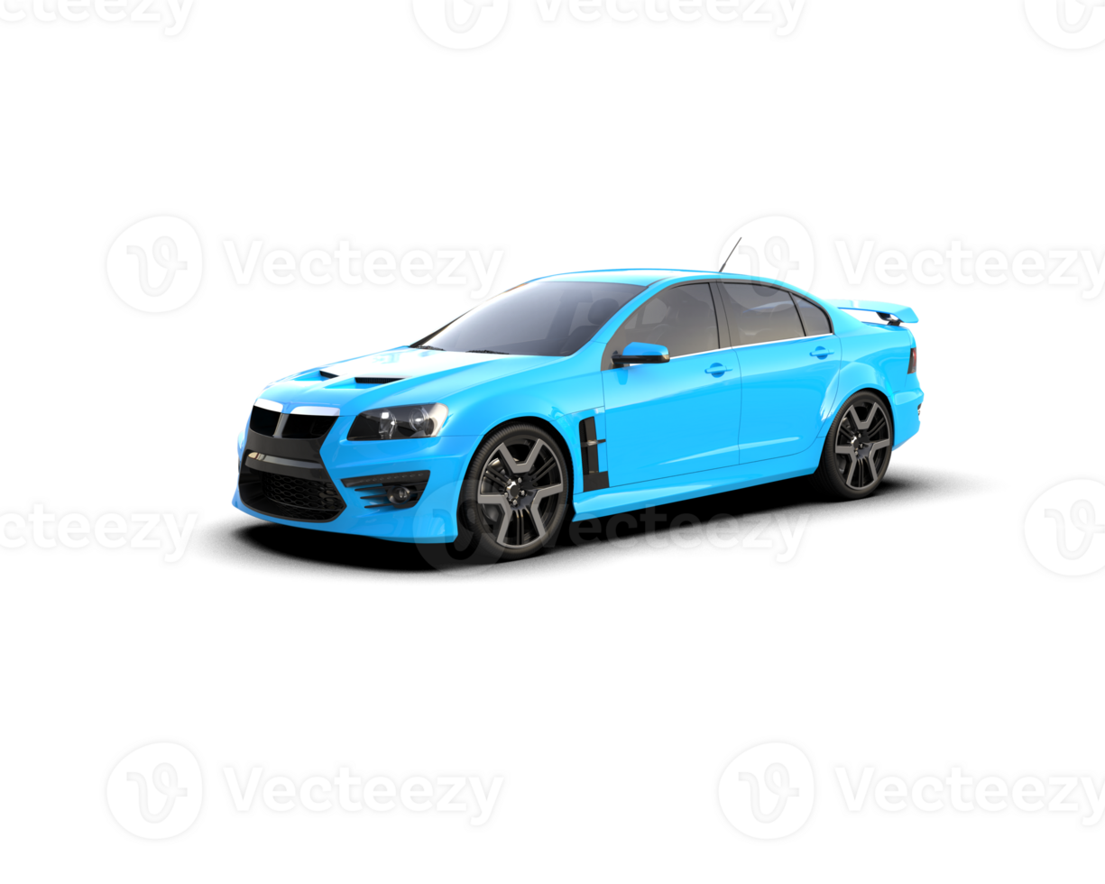 Realistic sport car isolated on background. 3d rendering - illustration png