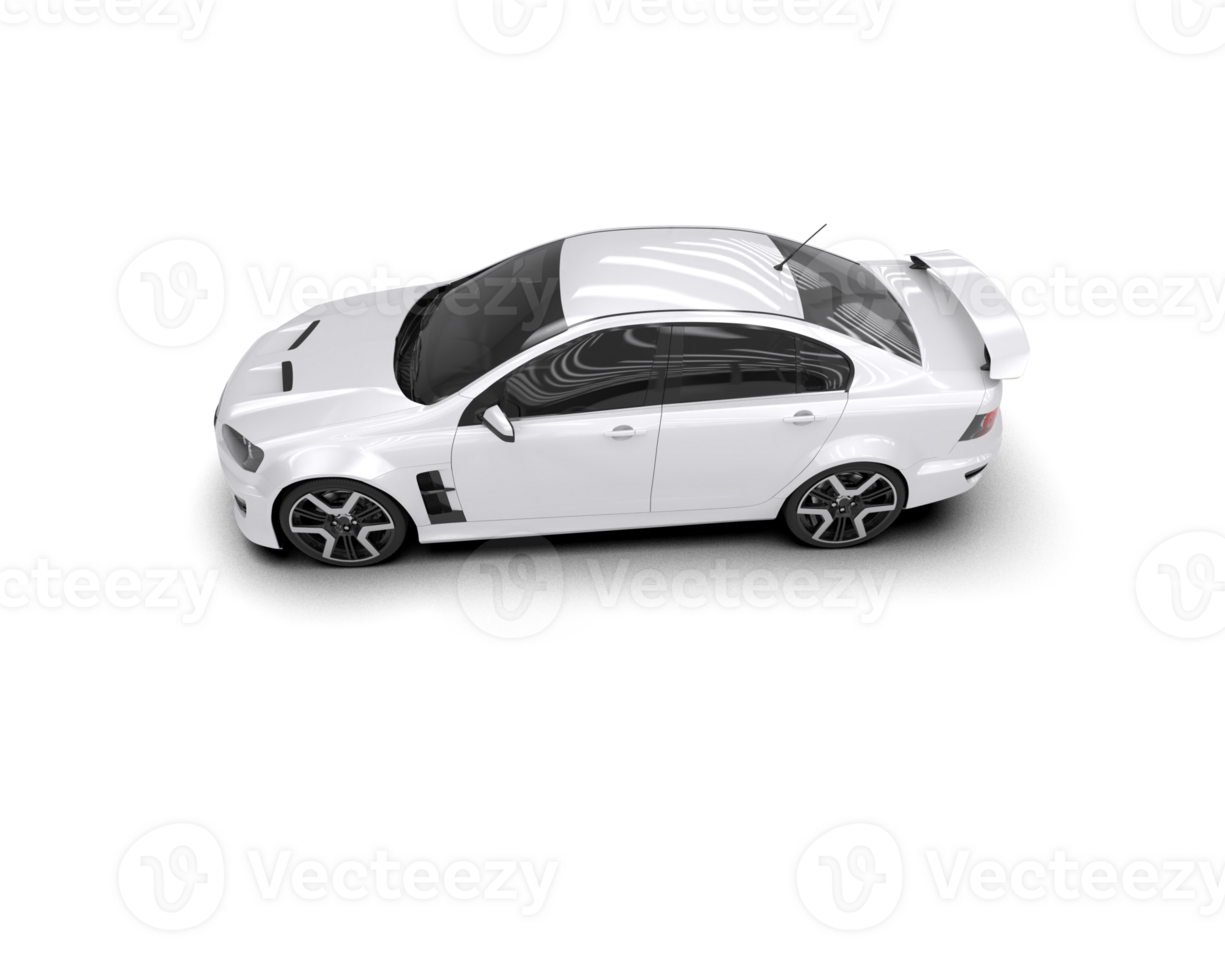 Realistic sport car isolated on background. 3d rendering - illustration png