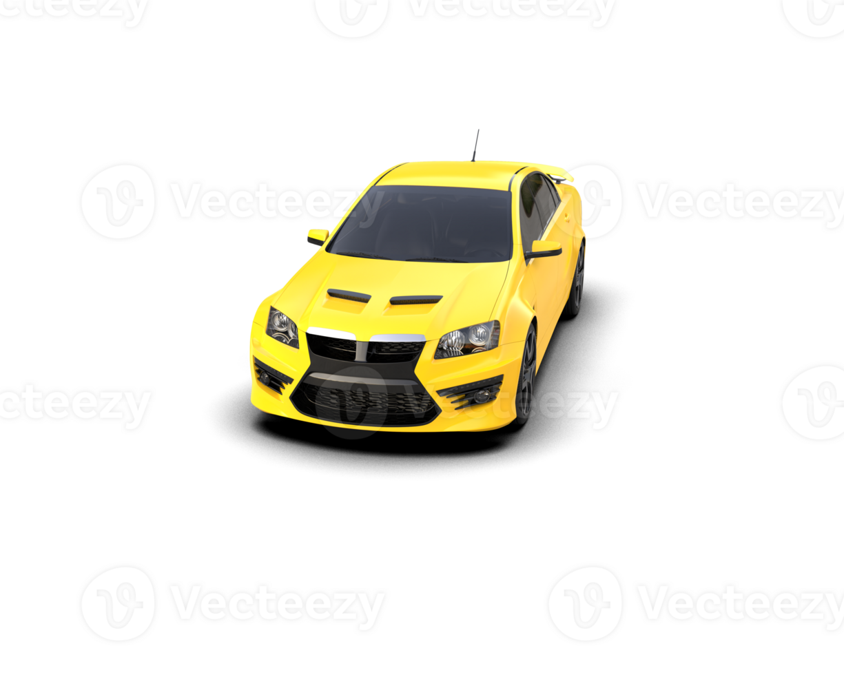 Realistic sport car isolated on background. 3d rendering - illustration png