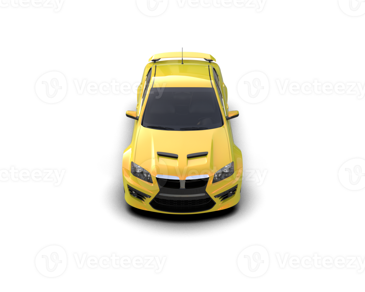 Realistic sport car isolated on background. 3d rendering - illustration png