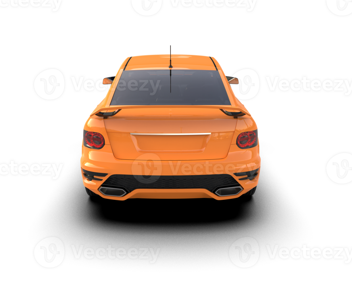 Realistic sport car isolated on background. 3d rendering - illustration png
