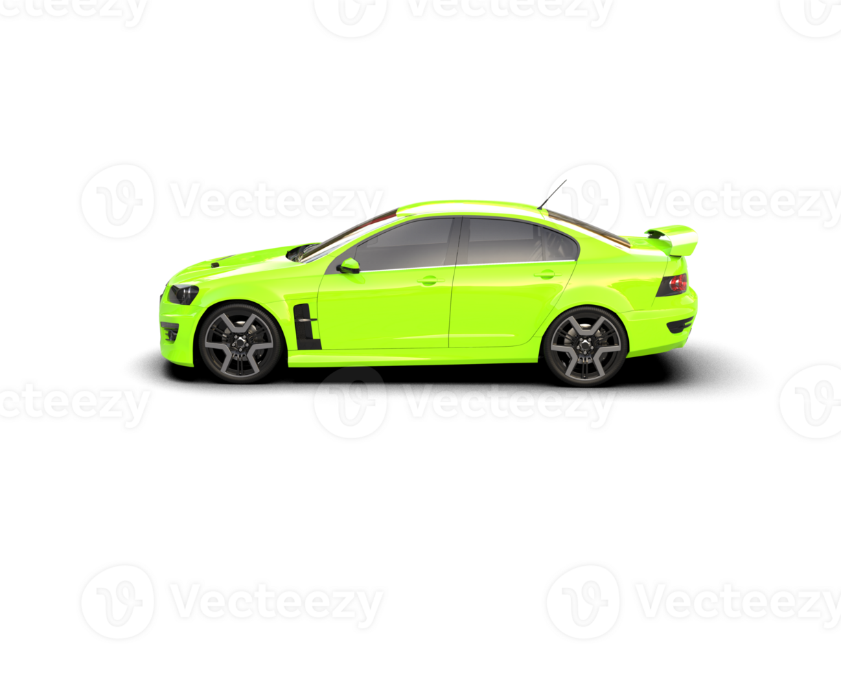 Realistic sport car isolated on background. 3d rendering - illustration png