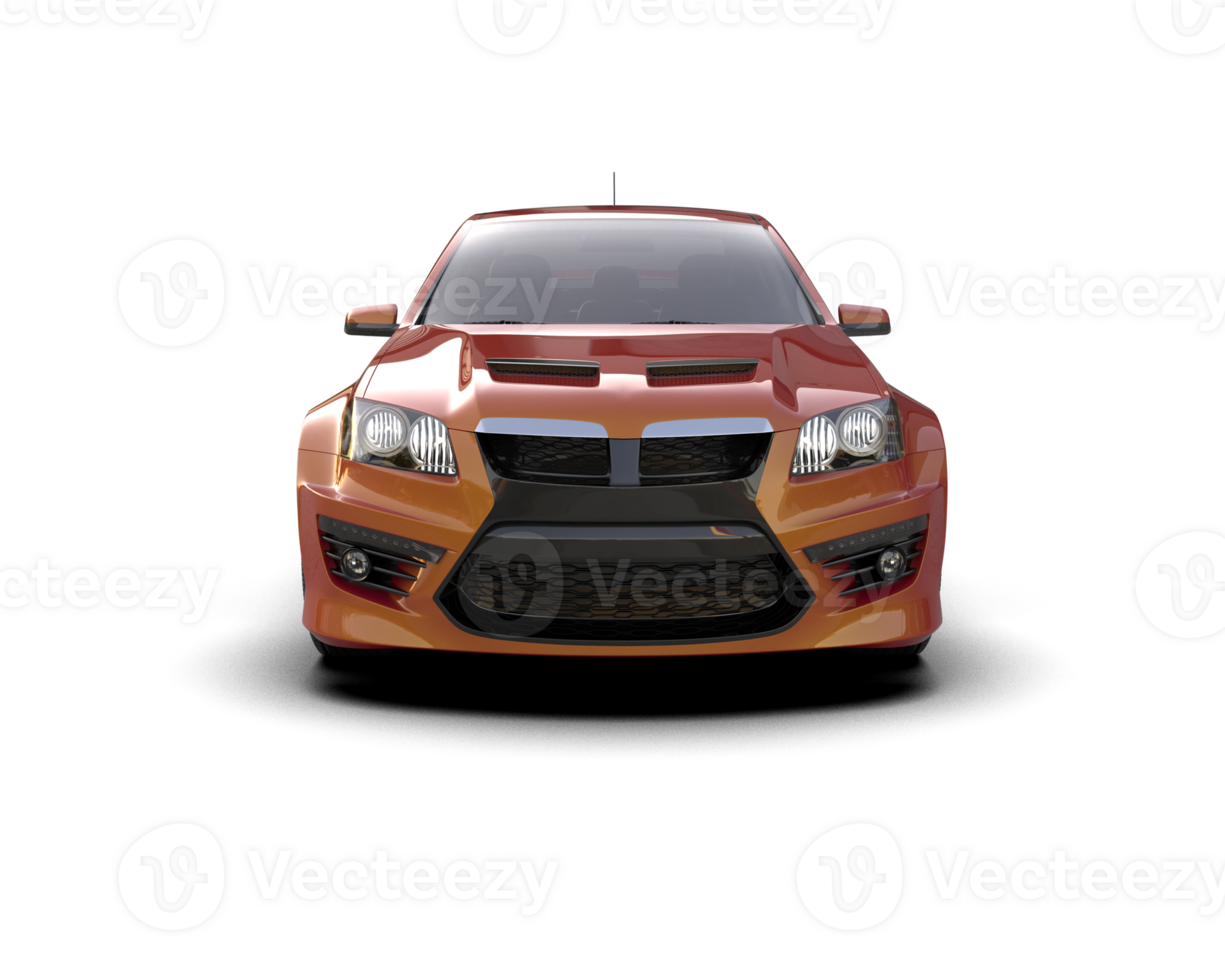 Realistic sport car isolated on background. 3d rendering - illustration png