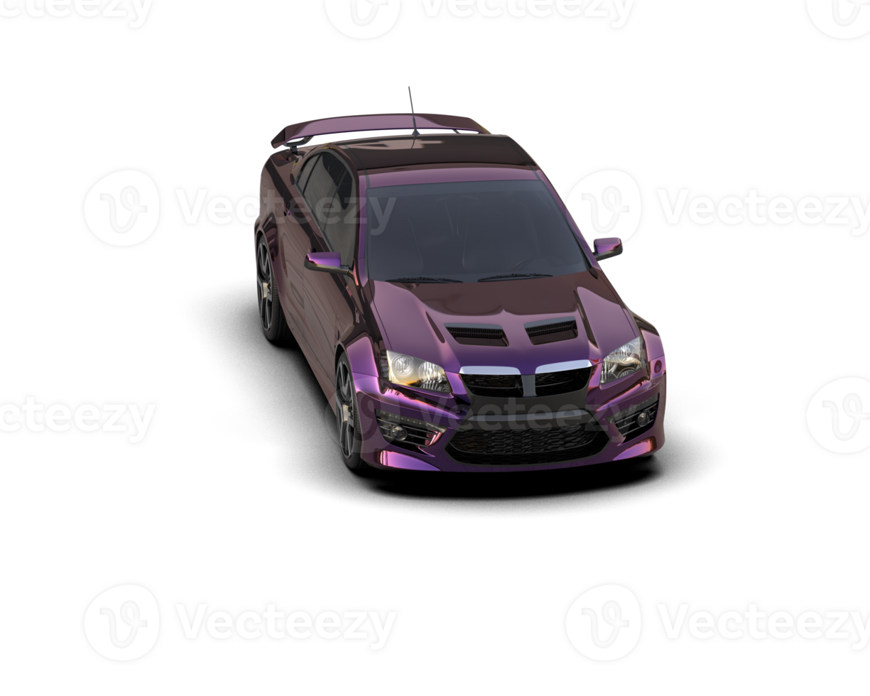 Realistic sport car isolated on background. 3d rendering - illustration png
