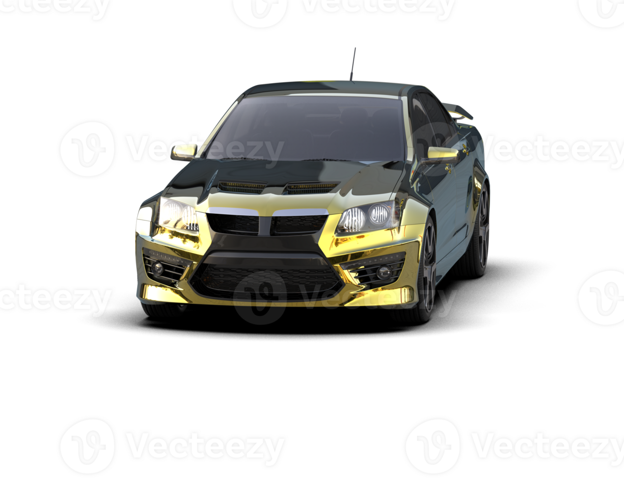Realistic sport car isolated on background. 3d rendering - illustration png
