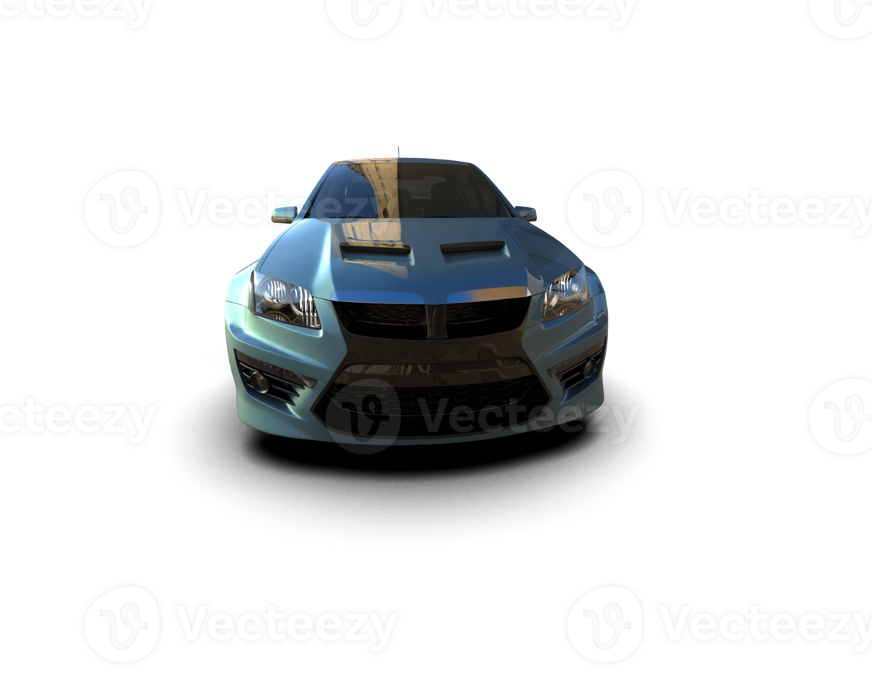 Realistic sport car isolated on background. 3d rendering - illustration png
