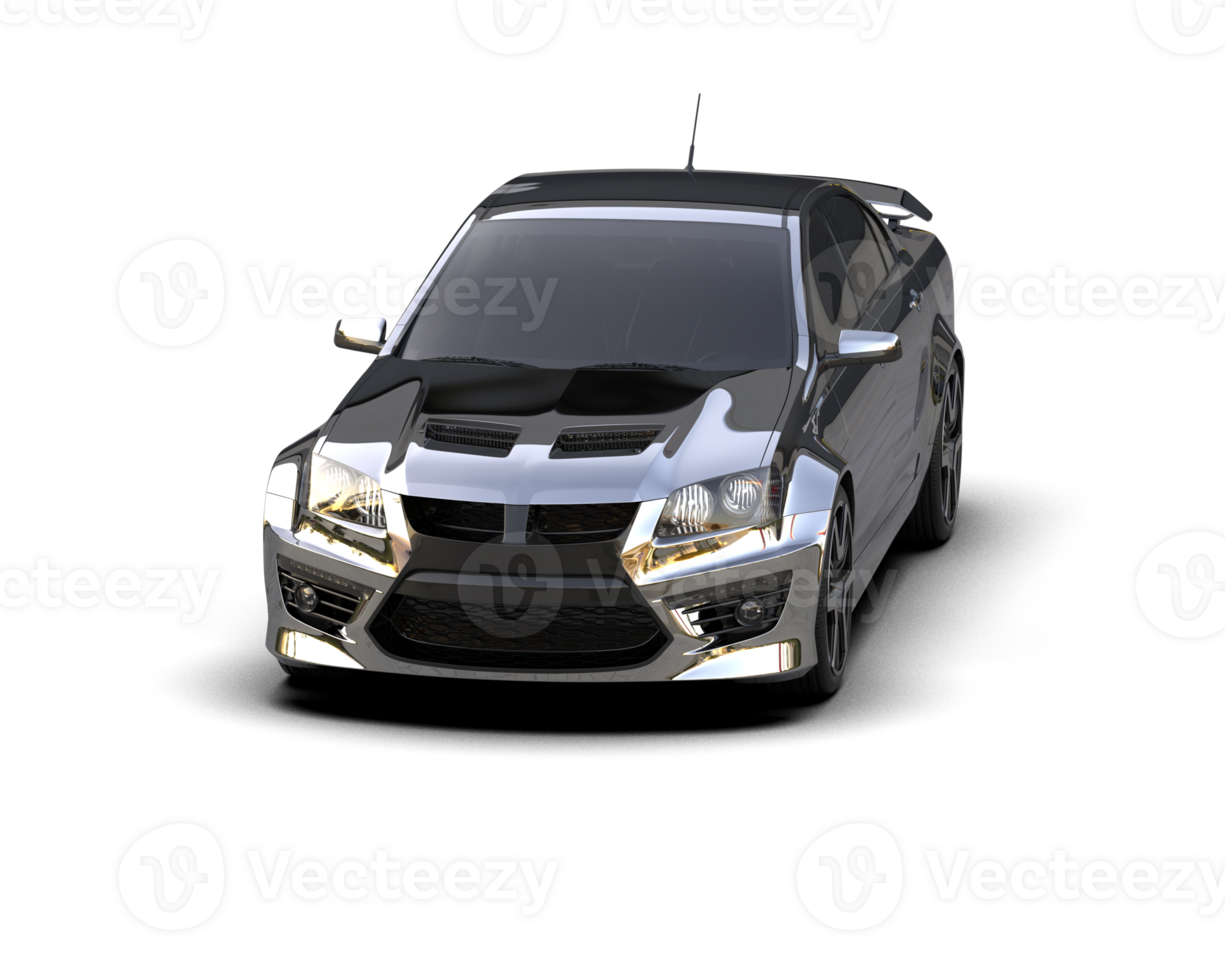 Realistic sport car isolated on background. 3d rendering - illustration png