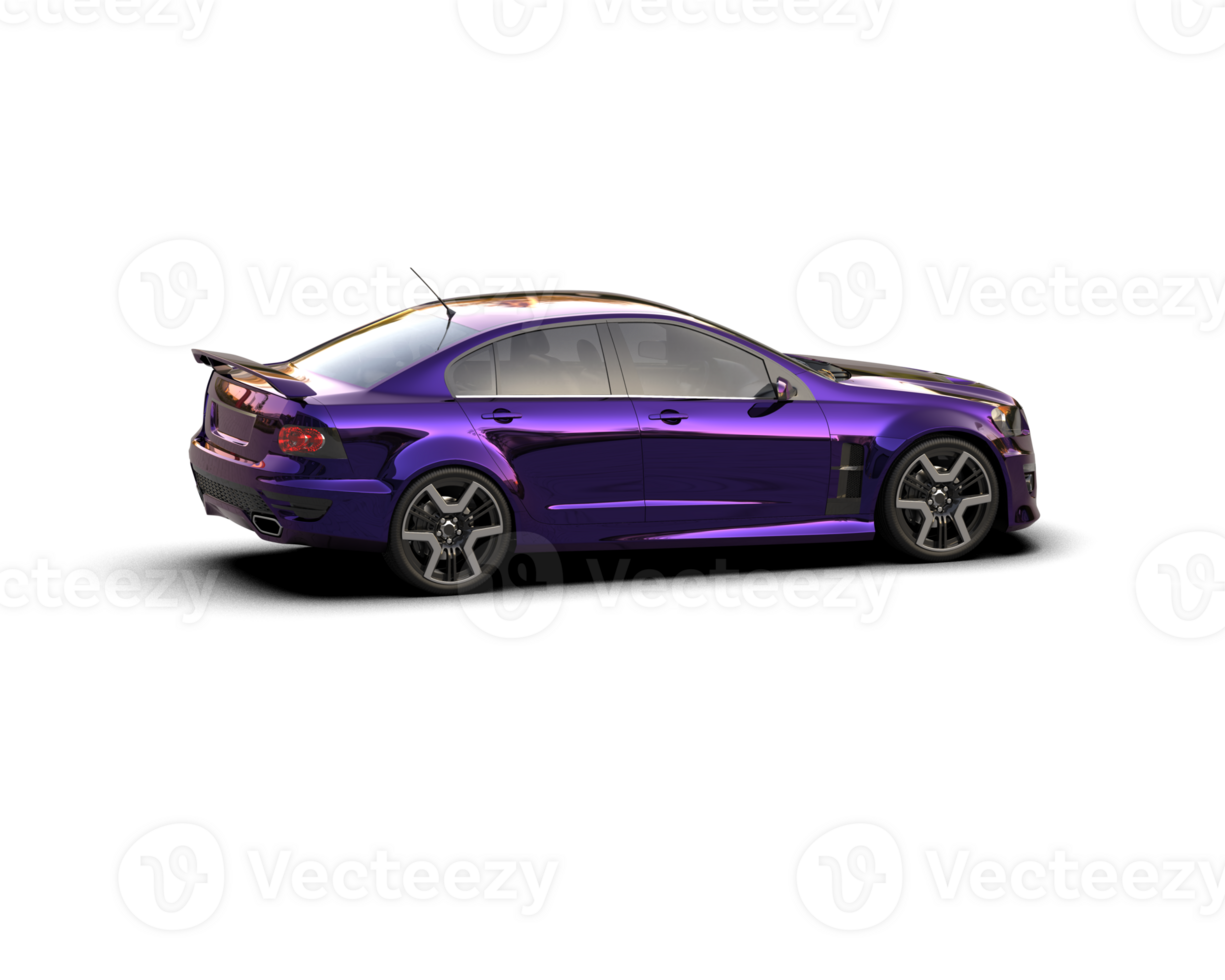 Realistic sport car isolated on background. 3d rendering - illustration png