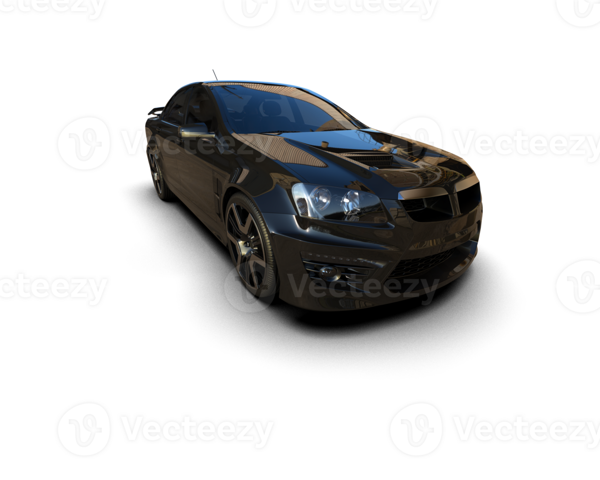 Realistic sport car isolated on background. 3d rendering - illustration png