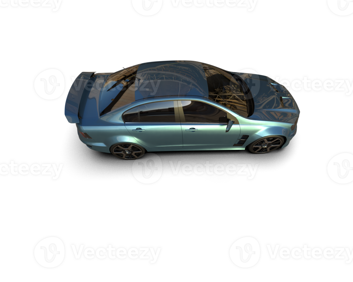 Realistic sport car isolated on background. 3d rendering - illustration png