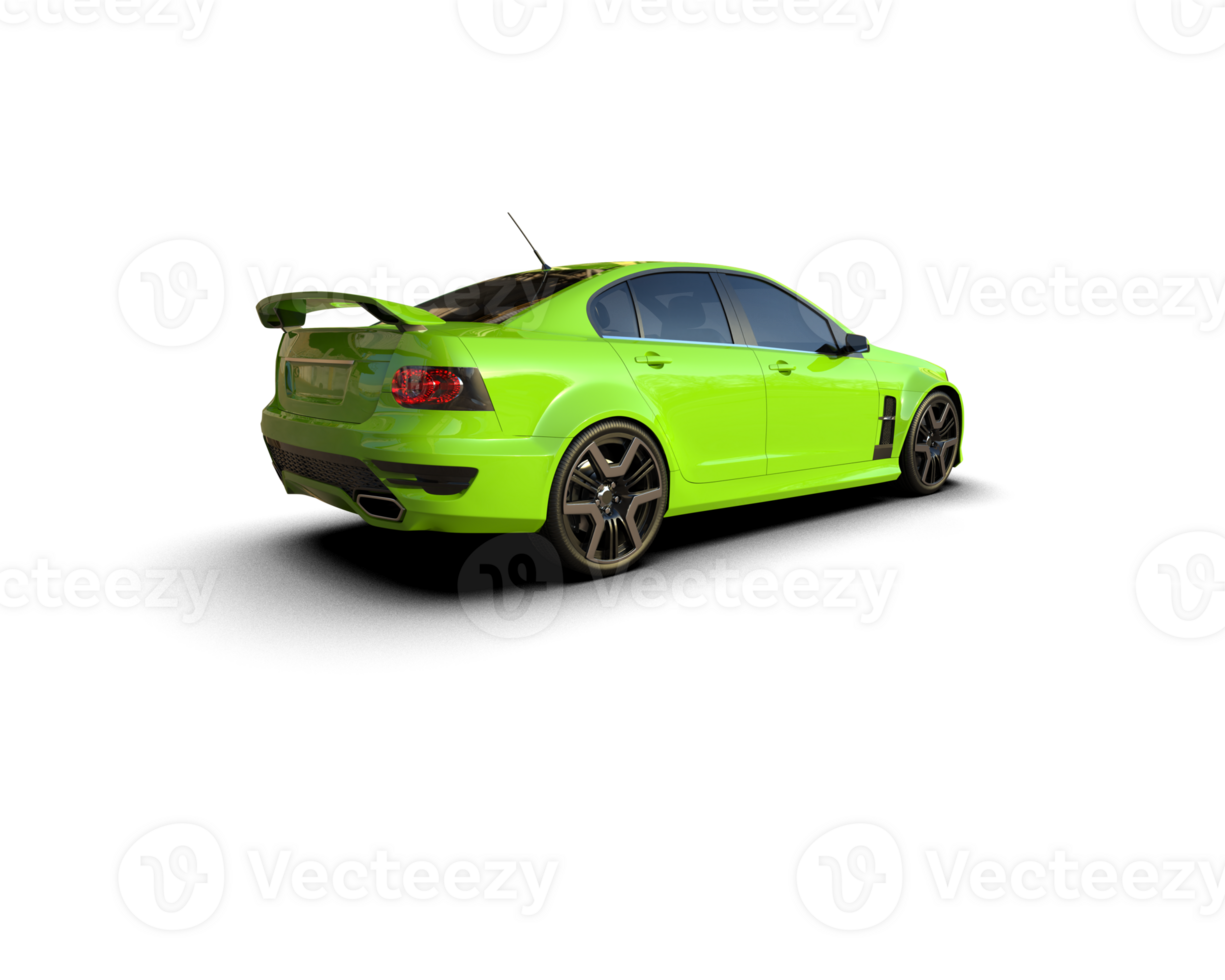 Realistic sport car isolated on background. 3d rendering - illustration png