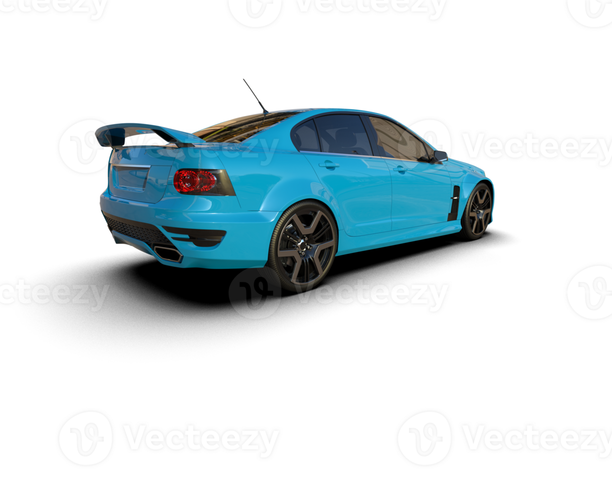 Realistic sport car isolated on background. 3d rendering - illustration png