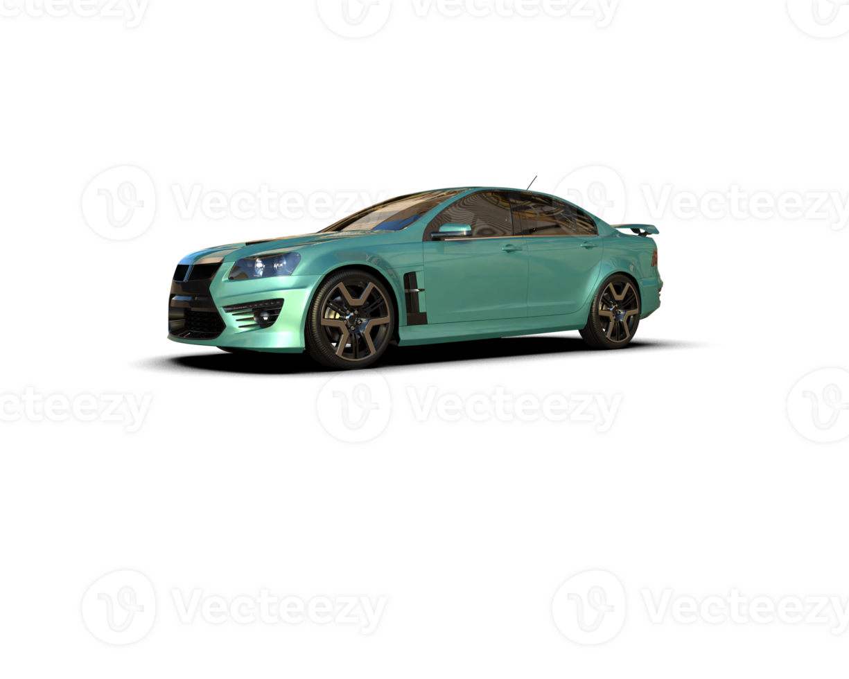 Realistic sport car isolated on background. 3d rendering - illustration png