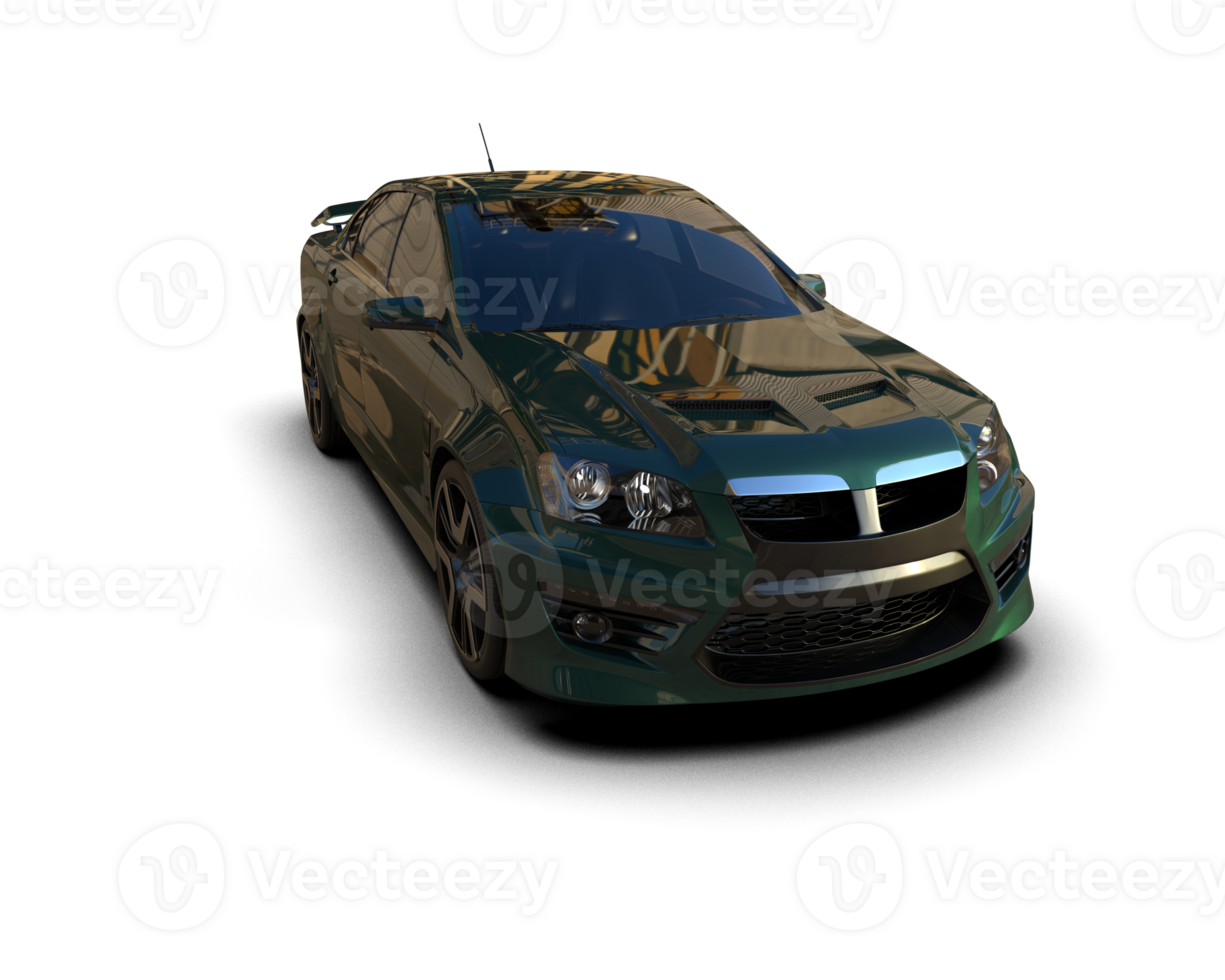 Realistic sport car isolated on background. 3d rendering - illustration png