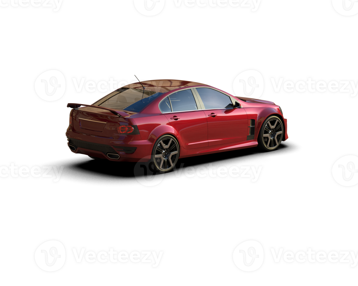 Realistic sport car isolated on background. 3d rendering - illustration png