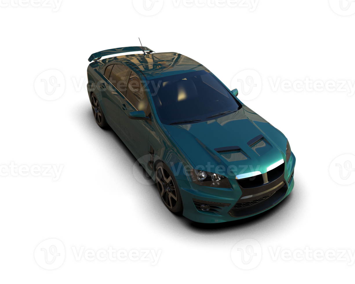 Realistic sport car isolated on background. 3d rendering - illustration png